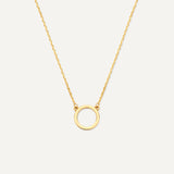 Colar com Pendente Circular