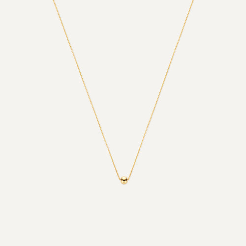 14 Karat Gold Sphere Pendant Necklace