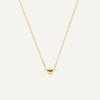 14 Karaat Goud Bolletje Pendant Ketting - 1