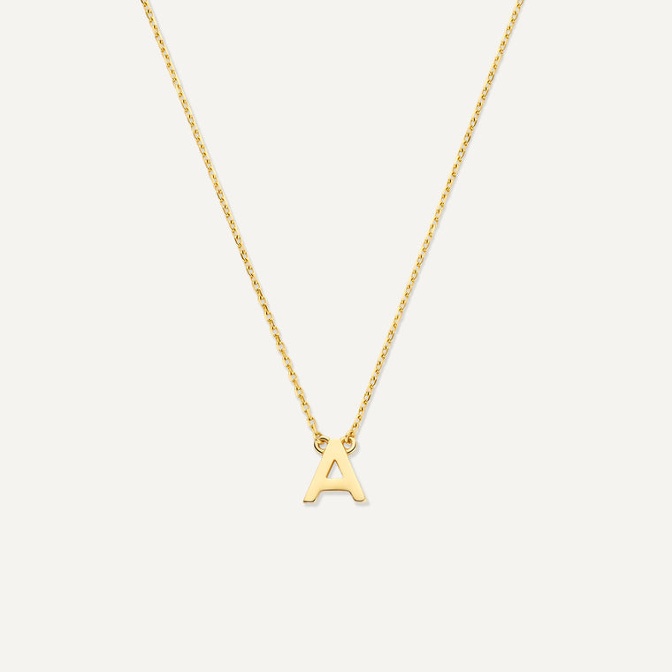 Gold Initialen Halskette – Hauptansicht