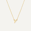 585er Gold Essential Initialen Buchstabe Halskette - 1