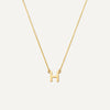 14 Karat Gold Essential Initial Letter Necklace - 1
