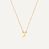 585er Gold Essential Initialen Buchstabe Halskette - 1