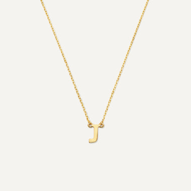 585er Gold Essential Initialen Buchstabe Halskette - 1