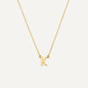 14 Karaat Goud Essential Initial Letter Ketting - 1