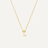 585er Gold Essential Initialen Buchstabe Halskette - 1