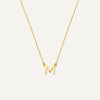 585er Gold Essential Initialen Buchstabe Halskette - 1