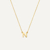 585er Gold Essential Initialen Buchstabe Halskette - 1