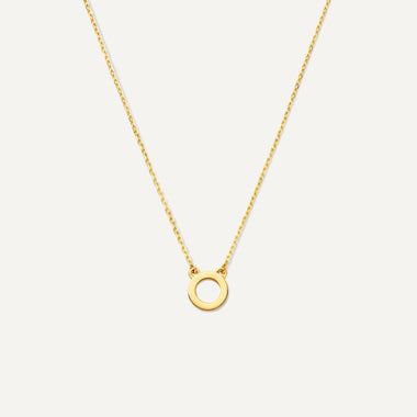 14 Karat Gold Essential Initial Letter Necklace - 1