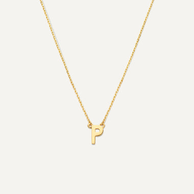 585er Gold Essentielle Initialen-Halskette - 1
