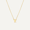 585er Gold Essential Initialen Buchstabe Halskette - 1
