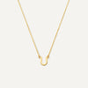 14 Karat Gold Essential Initial Letter Necklace - 1