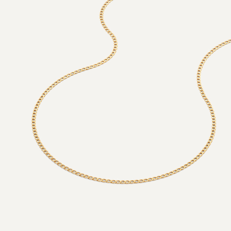 Slim Curb Chain Necklace