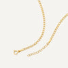 14 Karat Gold Slim Curb Chain Necklace - 8