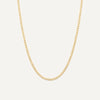 14 Karat Gold Slim Curb Chain Necklace - 1