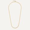 14 Karat Gold Slim Curb Chain Necklace - 11