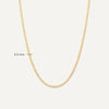 14 Karat Gold Slim Curb Chain Necklace - 6