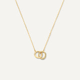 Bold Linked Infinity Pendant Necklace