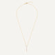 Pavé Zirkonia Verticale Staaf Pendant Ketting