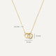 Collier Pendentif Infinity Epais Lié