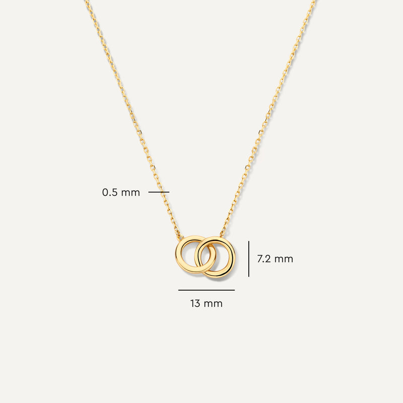 Collier Pendentif Infinity Epais Lié