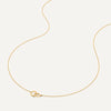 Or 14 Carats Collier Pendentif Infinity Epais Lié - 5