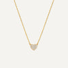 Pavé Cubic Zirconia Heart Pendant Necklace