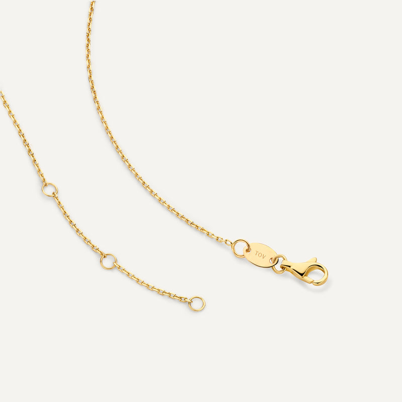 Pavé Zirkonia Hart Pendant Ketting