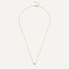 14 Karaat Goud Pavé Zirkonia Hart Pendant Ketting - 10