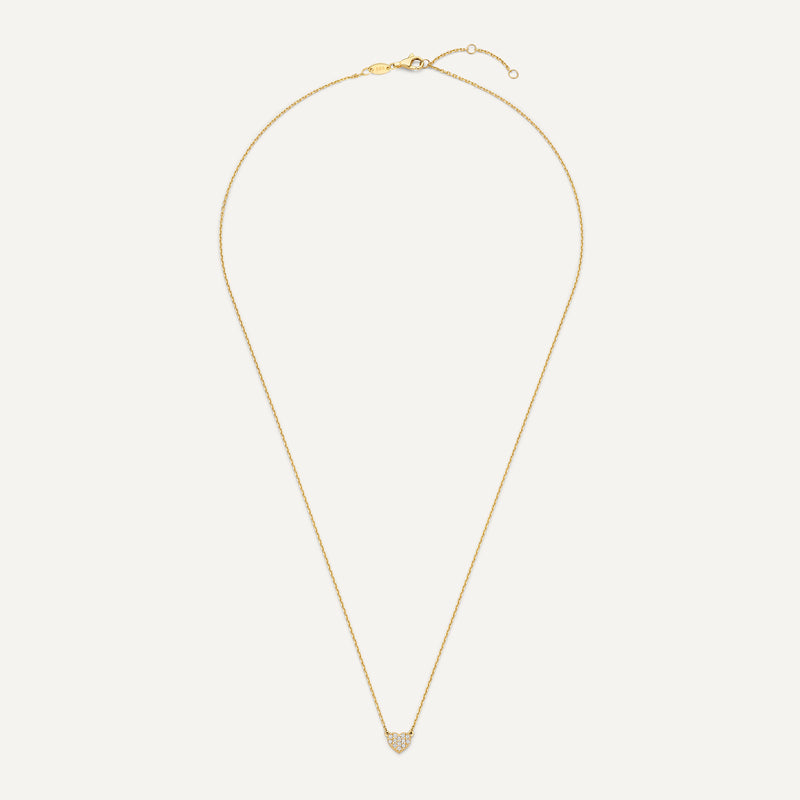 Pavé Zirkonia Hart Pendant Ketting