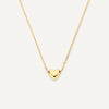 14 Karat Gold Puffy Heart Pendant Necklace - 1