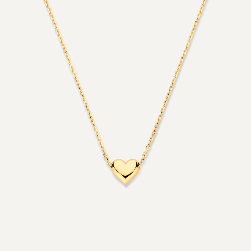 Puffy Heart Pendant Necklace