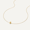 Oro de 14 Quilates Triple Band Ring Necklace - 6