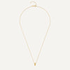 Oro de 14 Quilates Triple Band Ring Necklace - 12