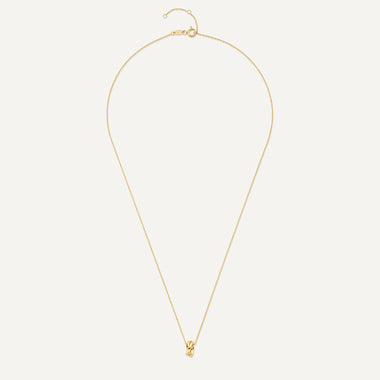 Oro de 14 Quilates Triple Band Ring Necklace - 12