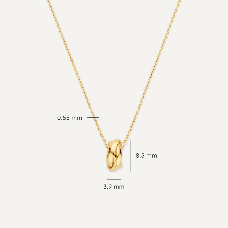 Triple Band Ring Necklace