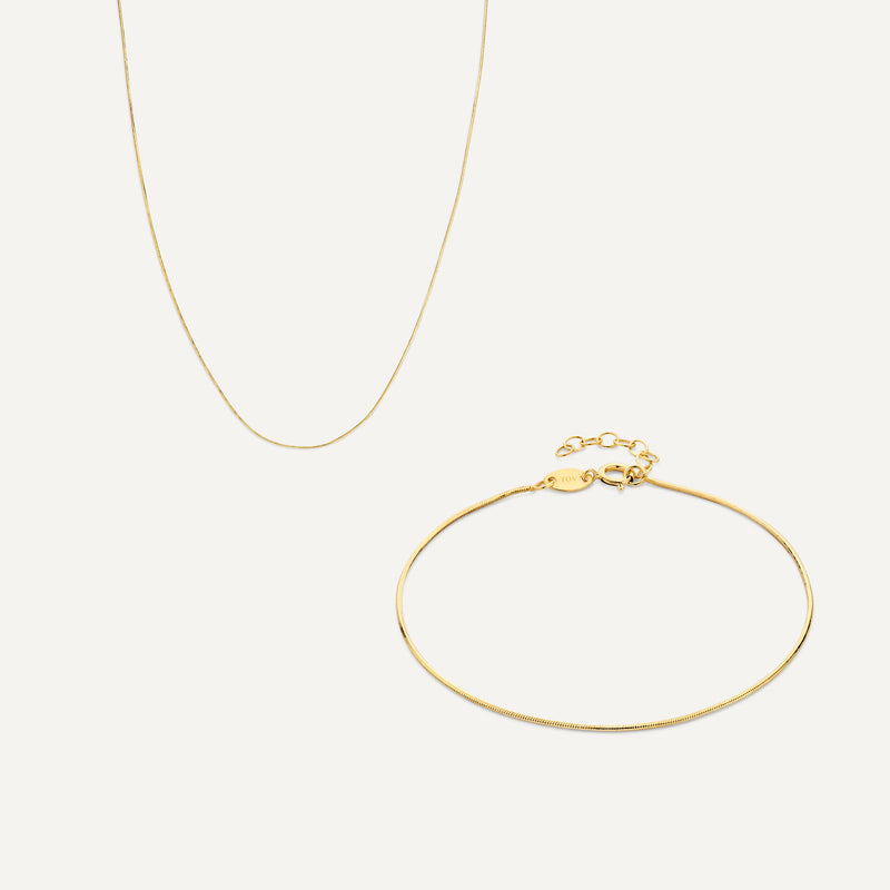 Thin Snake Chain Set