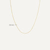 Oro de 14 Quilates Thin Snake Chain Necklace - 7