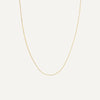 Oro de 14 Quilates Thin Snake Chain Necklace - 1