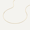 Oro de 14 Quilates Thin Snake Chain Necklace - 6