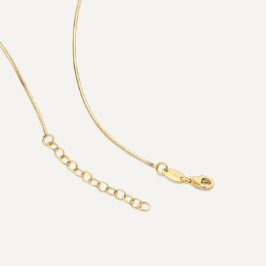 Ouro de 14 Quilates Colar de Elos Snake Fino - 10