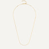 Oro de 14 Quilates Thin Snake Chain Necklace - 10