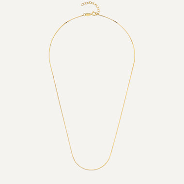 Oro de 14 Quilates Thin Snake Chain Necklace - 10