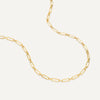 14 Karat Gold Paperclip Duo Chain Necklace - 3