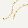 14 Karat Gold Paperclip Duo Chain Necklace - 5