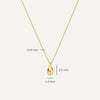 14 Karaat Goud Drop Necklace - 6