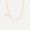 Oro de 14 Quilates Twisted Chain Necklace - 4