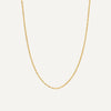Oro de 14 Quilates Twisted Chain Necklace - 1