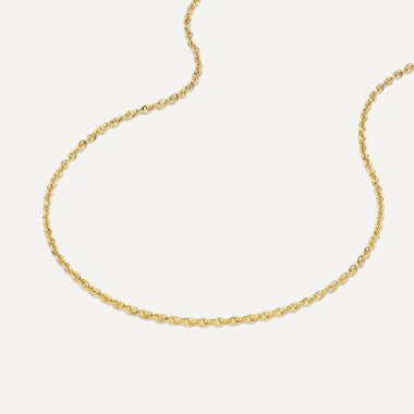 Oro de 14 Quilates Twisted Chain Necklace - 3