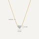 Pavé Cubic Zirconia Puffy Heart Pendant Necklace